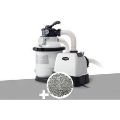 Groupe De Filtration à Sable SX1500 4 M³/h + 10 Kg De Zéolite - Intex - Blanc