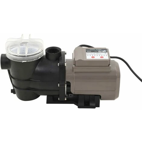 VidaXL Pompe De Piscine Avec Minuterie Noir 0,25 CH 8000 L / H 4 VidaXL Pompe De Piscine Avec Minuterie Noir 0,25 CH 8000 L / H – Image 2