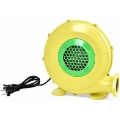 COSTWAY Souffleur Electrique Pompe Gonflable De Ventilateur Avec Moteur 380W Pour Château Gonflable Et Barbecue Jaune