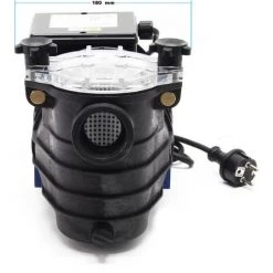 WILTEC Pompe Piscine 10800l/h 180 Watts Pompe Filtration Circulation Filtre Eau Pool Whirlpool Jardin -Pompe et filtre de piscine Soldes 18704471 5
