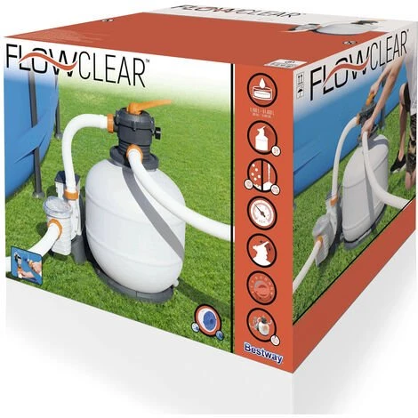 Pompe Filtre à Sable Bestway Flowclear™ 7.751 L/h - Avec Adaptateur 6 Pompe Filtre à Sable Bestway Flowclear™ 7.751 L/h - Avec Adaptateur – Image 4