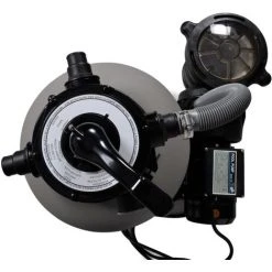 YOUTHUP Pompe à Filtre à Sable 600 W 17000 L/h 350 X 502 X 655 Mm (l X P X H) - Gris -Pompe et filtre de piscine Soldes 19255244 4
