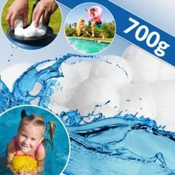 MONZANA Boules De Filtration Pour Filtre à Sable 700g Filtration Piscine Lavable Balle Filtrante Recyclable 5 Cm Nettoyage Bassin -Pompe et filtre de piscine Soldes 19304227 3