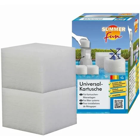 Summer Fun 428926 Universal Cartridge Filter 12x12x10 Cm 4 Summer Fun 428926 Universal Cartridge Filter 12x12x10 Cm – Image 2