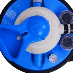 YOUTHUP Pompe De Filtration à Sable Avec Minuterie 550 W 50 L Filtration De Piscine - Bleu Et Noir -Pompe et filtre de piscine Soldes 19883208 4