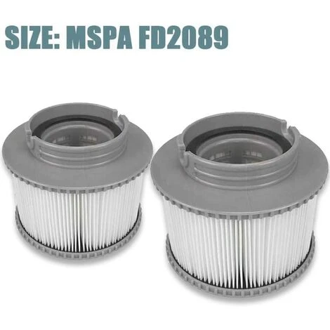 DEVENIRRICHE Cartouches De Filtre De Piscine, Filtre Cartouches De Rechange De Filtre MSpa Pour Baignoire, Spa, Piscine (2pcs) 4 DEVENIRRICHE Cartouches De Filtre De Piscine, Filtre Cartouches De Rechange De Filtre MSpa Pour Baignoire, Spa, Piscine (2pcs) – Image 2