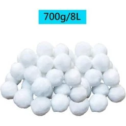 Kueatily Boules De Filtre De Piscine, Balles Filtrantes,Média Filtre à Fibres Pour Piscine Filtres à Sable Filtrage De L'eau. (Blanc) -Pompe et filtre de piscine Soldes 27965133 2