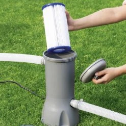 ALICE'S GARDEN Cartouche Filtrante Type 3/A Pour Pompe De Piscine - 10,6x20,3cm Compatible Avec Piscines Bestway Vostok 5x3m, Spinelle 5x3m Et Vostok 6x3m. -Pompe et filtre de piscine Soldes 28171339 2