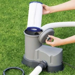 ALICE'S GARDEN Cartouche Filtrante Type 3/A Pour Pompe De Piscine - 10,6x20,3cm Compatible Avec Piscines Bestway Vostok 5x3m, Spinelle 5x3m Et Vostok 6x3m. -Pompe et filtre de piscine Soldes 28171339 3