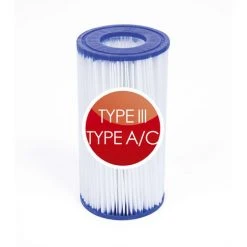 ALICE'S GARDEN Cartouche Filtrante Type 3/A Pour Pompe De Piscine - 10,6x20,3cm Compatible Avec Piscines Bestway Vostok 5x3m, Spinelle 5x3m Et Vostok 6x3m. -Pompe et filtre de piscine Soldes 28171339 4