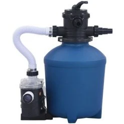 TRUE DEAL Pompe Filtrante à Sable Avec Minuterie 530 W 10980 L/h -Pompe et filtre de piscine Soldes 30321037 2