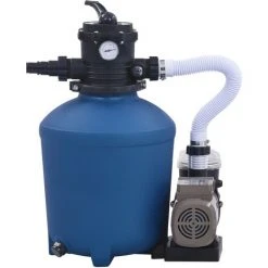TRUE DEAL Pompe Filtrante à Sable Avec Minuterie 530 W 10980 L/h -Pompe et filtre de piscine Soldes 30321037 3