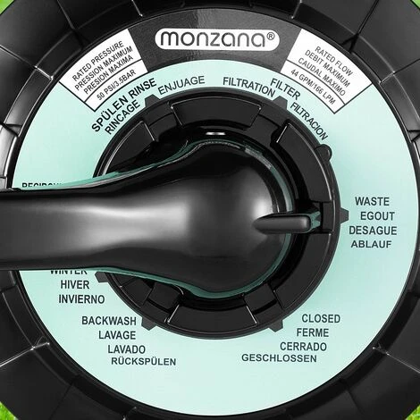 MONZANA Pompe Filtre à Sable 9.960 L/h Verre Filtrant 25 Kg Système De Filtration Piscine 5 MONZANA Pompe Filtre à Sable 9.960 L/h Verre Filtrant 25 Kg Système De Filtration Piscine – Image 3