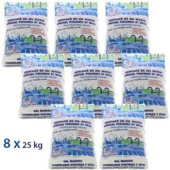 Traitement Au Sel - Sel Pour électrolyse Piscine - 8x25kg De Centrocom