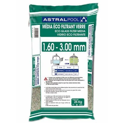 Charge Filtrante Piscine - Verre éco Filtrant 1,6 à 3 Mm - 6x25kg De Centrocom 4 Charge Filtrante Piscine - Verre éco Filtrant 1,6 à 3 Mm - 6x25kg De Centrocom – Image 2