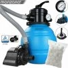 MONZANA Pompe Filtre à Sable 4.500 L/h Système Filtration Piscine Boules Filtrantes 320g