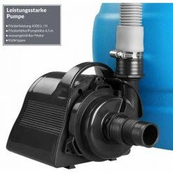 MONZANA Pompe Filtre à Sable 4.500 L/h Système Filtration Piscine Boules Filtrantes 320g 9 MONZANA Pompe Filtre à Sable 4.500 L/h Système Filtration Piscine Boules Filtrantes 320g -Pompe et filtre de piscine Soldes 33350652 4