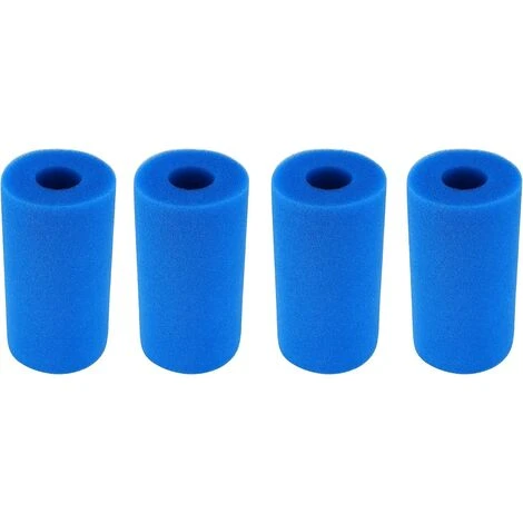 LangRay Mousse De Filtre De Piscine, Filtre Piscine Lavable Reutilisable, 4 Pièces Éponge Filtrante Type A, Filtre De Piscine En Mousse, Outil De Nettoyage De Mousse De Cartouche Pour (20x10 Cm, Bleu) 3 LangRay Mousse De Filtre De Piscine, Filtre Piscine Lavable Reutilisable, 4 Pièces Éponge Filtrante Type A, Filtre De Piscine En Mousse, Outil De Nettoyage De Mousse De Cartouche Pour (20x10 Cm, Bleu)