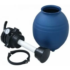 ASUPERMALL Filtre A Sable Pour Piscine Avec Vanne 4 Positions Bleu 300 Mm 10 ASUPERMALL Filtre A Sable Pour Piscine Avec Vanne 4 Positions Bleu 300 Mm -Pompe et filtre de piscine Soldes 34552710 4