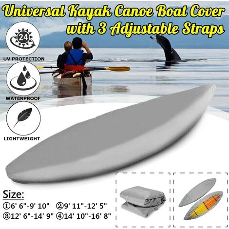 TIGA Housse De Kayak Housse De Protection Anti-UV étanche Pour Bateau De Cano? (9 & Amp; # 39; 11 & Amp; Quot; - 12 & Amp; # 39; 5 & Amp; Quot;) 6 TIGA Housse De Kayak Housse De Protection Anti-UV étanche Pour Bateau De Cano? (9 & Amp; # 39; 11 & Amp; Quot; - 12 & Amp; # 39; 5 & Amp; Quot;) – Image 4