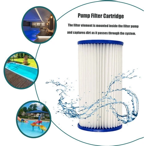 HAPPYSHOPPING Cartouche Filtrante De Pompe De Piscine, Peut Etre Nettoyee A Plusieurs Reprises, Type A/C 4 HAPPYSHOPPING Cartouche Filtrante De Pompe De Piscine, Peut Etre Nettoyee A Plusieurs Reprises, Type A/C – Image 2