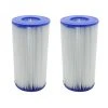 Lot De 2 Cartouches De Filtration Pour Pompe De Piscine - Type III - A/C - Linxor - Blanc