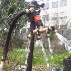 SUNFLOWER Inverseur De Vanne à Bille 4 Voies En Cuivre, Inverseur De Robinet, Arrosage De Jardin, Irrigation Agricole, Accessoires De Lavage De Voiture( Domestique -Pompe et filtre de piscine Soldes 36226317 3