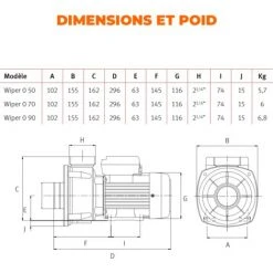 WIPER0 90M ESPA BOMBA PISCINA / SPA / FUENTES Y JUEGOS DE AGUA -Pompe et filtre de piscine Soldes 36767063 3
