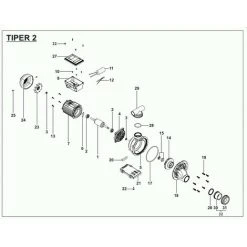 ESPA Bomba Spa Spa O Piscina Pequeña TIPER2 125M 1,25HP 22m3 / H -Pompe et filtre de piscine Soldes 36767067 4