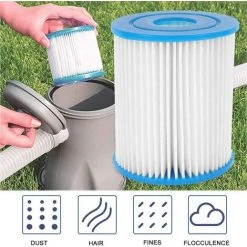 ILOVEMILAN Paquet De 2 Cartouches Filtrantes De Piscine De Type I, Vagues De Piscine De Type I, Cartouche Filtrante Lavable De Rechange Pour Le Nettoyage Du Filtre -Pompe et filtre de piscine Soldes 37036165 2