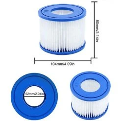 DONTODENT Filtre Bestway Vi, Lay-z-spa Par 2 Pour Spa Bestway -Pompe et filtre de piscine Soldes 40430087 2