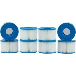 ECHOO Lot De 8 Cartouches Intex De Type S1 Pour Filtre à Jacuzzi, Cartouches De Rechange Pour Intex S1, Cartouche Filtrante De Type S1, Filtre De Piscine Pour Jardin, Piscine, Spa, Baignoire