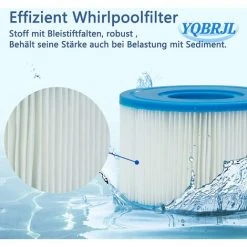 ECHOO Lot De 8 Cartouches Intex De Type S1 Pour Filtre à Jacuzzi, Cartouches De Rechange Pour Intex S1, Cartouche Filtrante De Type S1, Filtre De Piscine Pour Jardin, Piscine, Spa, Baignoire 10 ECHOO Lot De 8 Cartouches Intex De Type S1 Pour Filtre à Jacuzzi, Cartouches De Rechange Pour Intex S1, Cartouche Filtrante De Type S1, Filtre De Piscine Pour Jardin, Piscine, Spa, Baignoire -Pompe et filtre de piscine Soldes 41383064 4