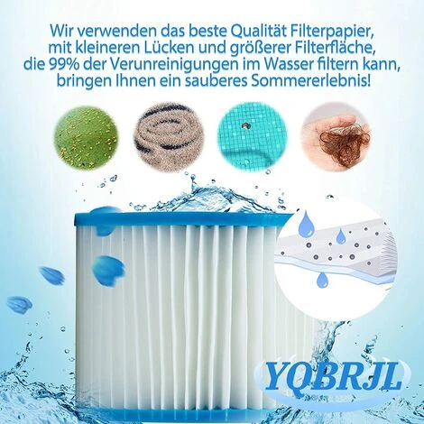 ECHOO Lot De 8 Cartouches Intex De Type S1 Pour Filtre à Jacuzzi, Cartouches De Rechange Pour Intex S1, Cartouche Filtrante De Type S1, Filtre De Piscine Pour Jardin, Piscine, Spa, Baignoire 7 ECHOO Lot De 8 Cartouches Intex De Type S1 Pour Filtre à Jacuzzi, Cartouches De Rechange Pour Intex S1, Cartouche Filtrante De Type S1, Filtre De Piscine Pour Jardin, Piscine, Spa, Baignoire – Image 5