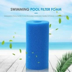 Piscine Filtre Betterlife, Piscine Filtre Pour Intex Type A Reutilisable / Lavable Piscine Filtre En Mousse Eponge Cartouche Nettoyeur De Piscine, 10Cmx20Cm Bleu，3pcs -Pompe et filtre de piscine Soldes 42438172 4