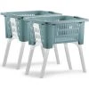 DEUBA 2x Corbeille à Linge Avec Pieds Pliables 38 Litres Poignées De Transport Linge 2x Blau (de) -Pompe et filtre de piscine Soldes 42850019 1
