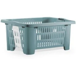 DEUBA 2x Corbeille à Linge Avec Pieds Pliables 38 Litres Poignées De Transport Linge 2x Blau (de) -Pompe et filtre de piscine Soldes 42850019 5