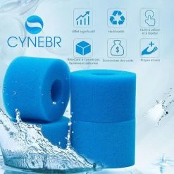 BARES Cartouches De Filtre Type S1 Pour Jacuzzi Intex 29001 E Pure Spa, Éponge Filtrante Type S1,Filtre En Mousse à Cartouche éponge Lavable Pour Piscines,Jardin Extérieur.((8) -Pompe et filtre de piscine Soldes 42948546 5