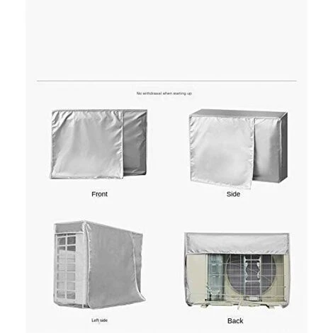 Housse Pour Pompe De Piscine, Climatiseur Exterieur Plus épaisse Couverture Imperméable De Climatiseur De Couverture Pour Unités Extérieures 75*26*57cm Fontainebleau 6 Housse Pour Pompe De Piscine, Climatiseur Exterieur Plus épaisse Couverture Imperméable De Climatiseur De Couverture Pour Unités Extérieures 75*26*57cm Fontainebleau – Image 4