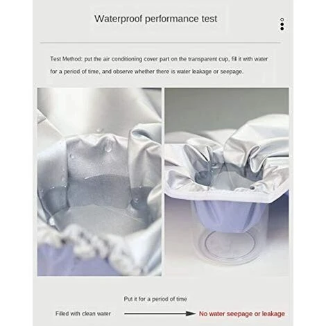 Housse Pour Pompe De Piscine, Climatiseur Exterieur Plus épaisse Couverture Imperméable De Climatiseur De Couverture Pour Unités Extérieures 75*26*57cm Fontainebleau 7 Housse Pour Pompe De Piscine, Climatiseur Exterieur Plus épaisse Couverture Imperméable De Climatiseur De Couverture Pour Unités Extérieures 75*26*57cm Fontainebleau – Image 5