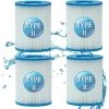 TINOR Filtre Piscine Pour Bestway Type II, Spa Remplacement Filtre De Piscine Gonflable Accessoires, Filtre De Piscine Pour Jardin Extérieur, Lavable Et Réutilisable Cartouche, 4.17x5.35 Inch (4 PCS) 2 TINOR Filtre Piscine Pour Bestway Type II, Spa Remplacement Filtre De Piscine Gonflable Accessoires, Filtre De Piscine Pour Jardin Extérieur, Lavable Et Réutilisable Cartouche, 4.17x5.35 Inch (4 PCS) -Pompe et filtre de piscine Soldes 45809878 1