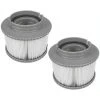 Filtres Pour Macaron, Cartouche Filtrante De Remplacement Pour , Cartouche Filtrante Pompe 2 Pack Convient Aux Modèles MSPA Cartouche Filtrante -Pompe et filtre de piscine Soldes 46610083 1