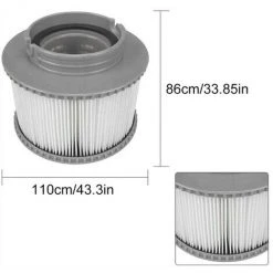 Filtres Pour Macaron, Cartouche Filtrante De Remplacement Pour , Cartouche Filtrante Pompe 2 Pack Convient Aux Modèles MSPA Cartouche Filtrante 8 Filtres Pour Macaron, Cartouche Filtrante De Remplacement Pour , Cartouche Filtrante Pompe 2 Pack Convient Aux Modèles MSPA Cartouche Filtrante -Pompe et filtre de piscine Soldes 46610083 2