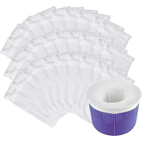 READCLY Chaussettes De Skimmer, Poche Filtrante Piscine De Réutilisable, Pour Panier De Skimmer, Aspirateur, Filtre De Pompe, Piscine, Spa 3 READCLY Chaussettes De Skimmer, Poche Filtrante Piscine De Réutilisable, Pour Panier De Skimmer, Aspirateur, Filtre De Pompe, Piscine, Spa