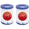 READCLY Cartouches Filtrantes Pour Bestway II Taille 2 Spa Remplacement Filtre De Piscine Gonflable Accessoires Cartouches Filtrantes Papier 106 X 136 Mm 2 Pièces.