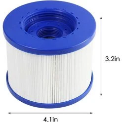 READCLY Lot De 2/4 / 6 Cartouches Filtrantes De Remplacement Pour Spa/Tub, Cartouches De Filtres De Piscine Pour Aqua Spa/B Cool 2 / Be Spa/Ospazia/Hesperide/Sunbay/Water Health/Spark (2 PCS) -Pompe et filtre de piscine Soldes 48335228 4