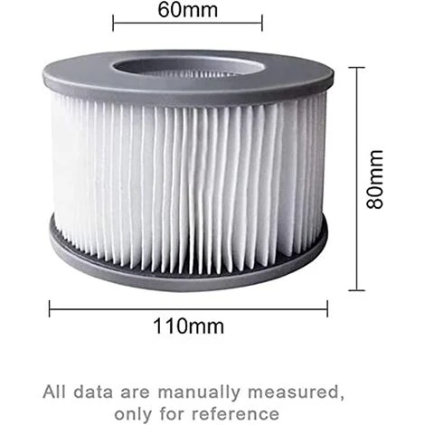 HIASDFLS Lot De 6 Filtres De Jacuzzi Pour Piscines Gonflables Mspa, Version Améliorée, Cartouche De Filtre Compatible Avec Tous Les Jacuzzi Actuels 5 HIASDFLS Lot De 6 Filtres De Jacuzzi Pour Piscines Gonflables Mspa, Version Améliorée, Cartouche De Filtre Compatible Avec Tous Les Jacuzzi Actuels – Image 3