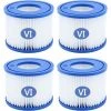 HIASDFLS Cartouche Filtrantes Pour Piscine Type Vi Pour Bestway 58323, Taille 6 Filtre De Piscine (Lot De 4)