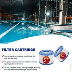 HIASDFLS Cartouches De Filtre De Rechange Piscine Pour Intex S1, Filtre À Pour Remous Pour Purespa 29001E,Filtre Spa - Cartouches De Rechange Pour Piscine,Spa,Baignoire (4Pièces) -Pompe et filtre de piscine Soldes 48541765 3