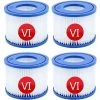 HIASDFLS Lot De 4 Cartouches Filtrantes Pour Piscine Bestway Pool Vi - Filtre De Rechange Pour Piscine Bestway - Bleu -Pompe et filtre de piscine Soldes 48541783 1